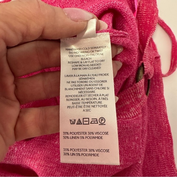 NWOT Free People Beach Pink Knit Ring Front Tank Top Size Large - Picture 8 of 10